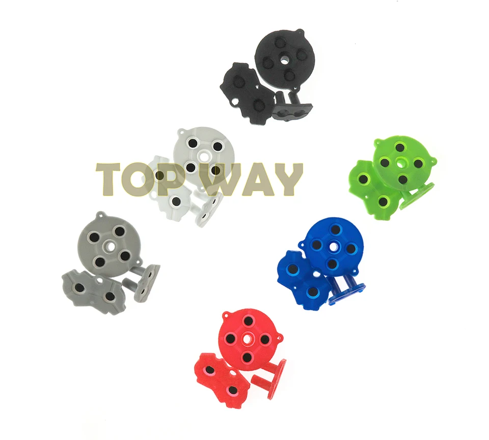 1 Set Di Pulsanti Conduttivi In Gomma Colorata AB D-pad Per Nintend GameBoy Advance GBA Silicone Conduttivo Start Select Tastiera - Foto 3