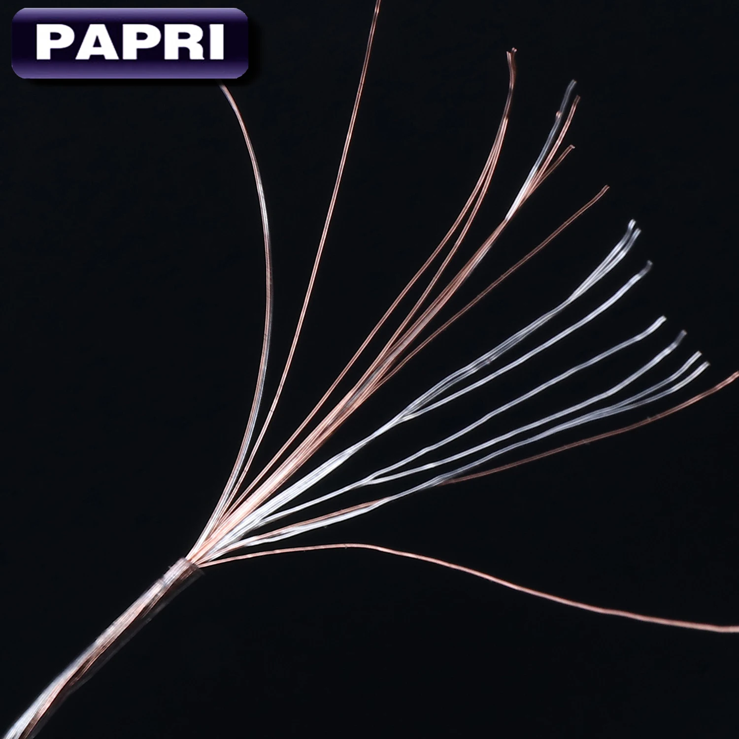 PAPRI DIY AUX Headphone Cable Male To Male Audio Cable PVC 6N OCC Silver Plated HiFi Upgraded Wires For Amplifier