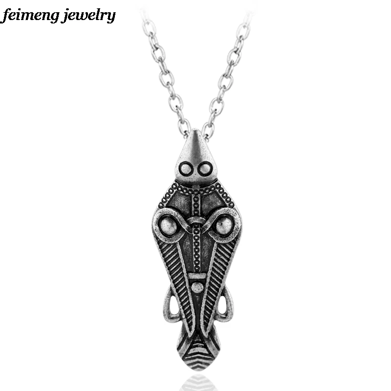 

Ancient Odin's Raven Viking Pendant Necklace for Men Jewelry