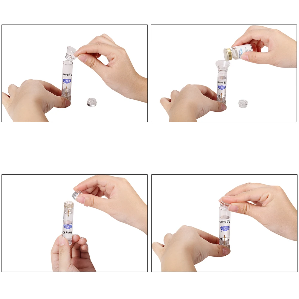  Derma Roller Needle Titanium Gold Derma Stamp for Women Beauty Facial Skin Care Micro Needles 0.25m