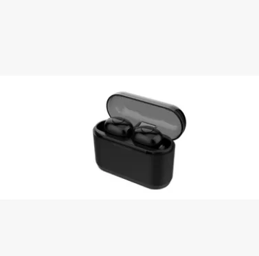 Bluetooth 5,0 гарнитура TWS беспроводные наушники Близнецы наушники 5D стерео наушники - Цвет: Черный