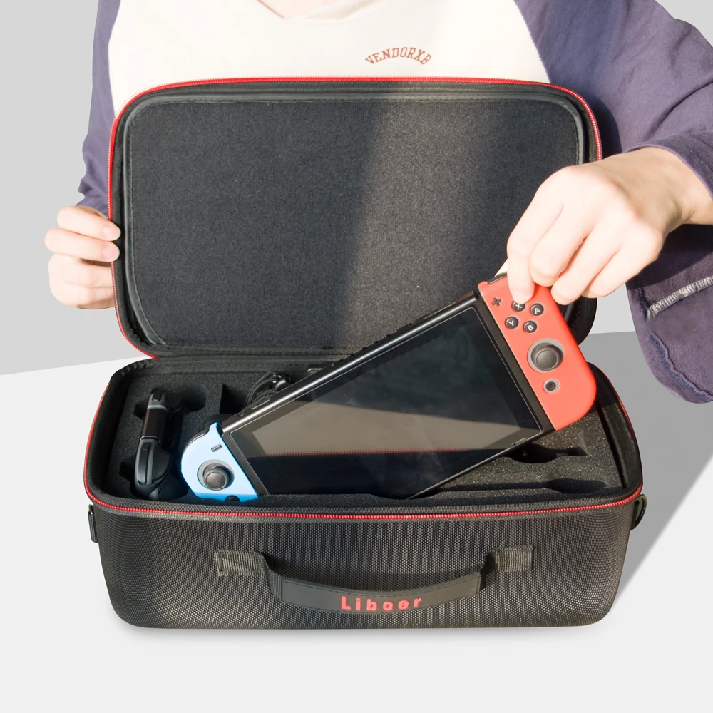 Чехол книжка Liboer NAND жесткий чехол для Nintendo Switch аксессуары Большая вместительная