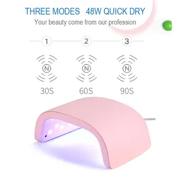 

Intelligent Induction 48W Vertical Shell Shell Nail Lamp Uv Led Light Quick-Drying Practical Nail Dryer