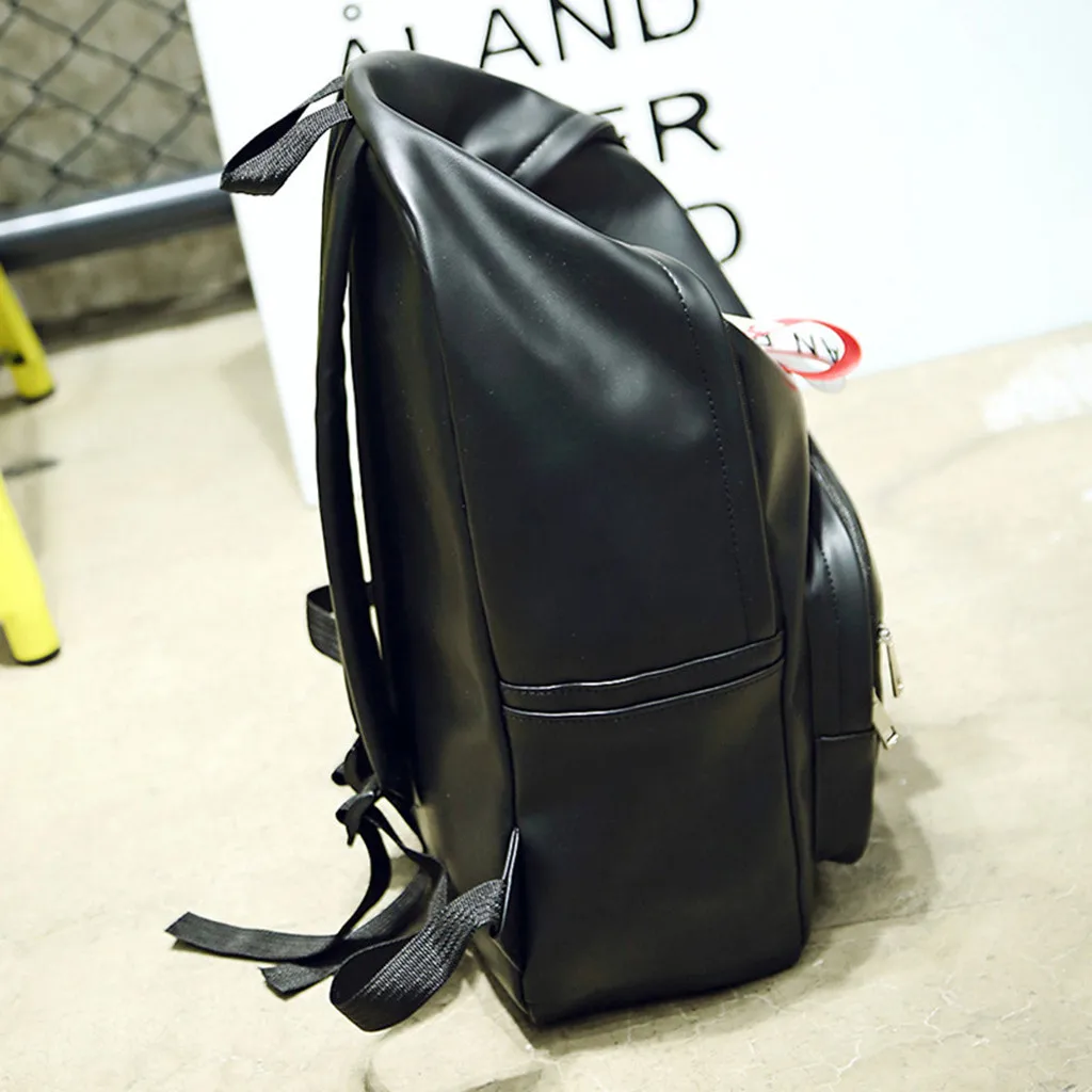 Aelicy, модный парный рюкзак для подростков, мальчиков и девочек, черный/коричневый, школьная сумка из искусственной кожи, женский рюкзак в консервативном стиле, мужской рюкзак