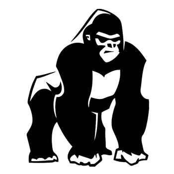

12.5cm*16.2cm Gorilla Monkey Primate Decor Vinyl Stickers Decals