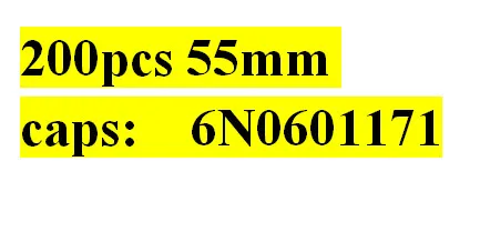 200X55 мм черное серебряное колесо центр заглушка автомобильного колпака эмблема крышки обода для vw ЧАСТЬ no 6NO601171 плоская поверхность