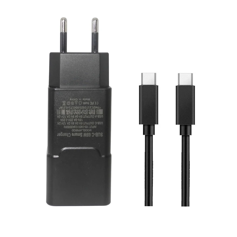 

65W USB Type C Adapter 20V 3.25A USB C Fast Charger for Macbook Lenovo Asus Laptop Power Adapter 5V 3A 9V 2A USB Phone Charger