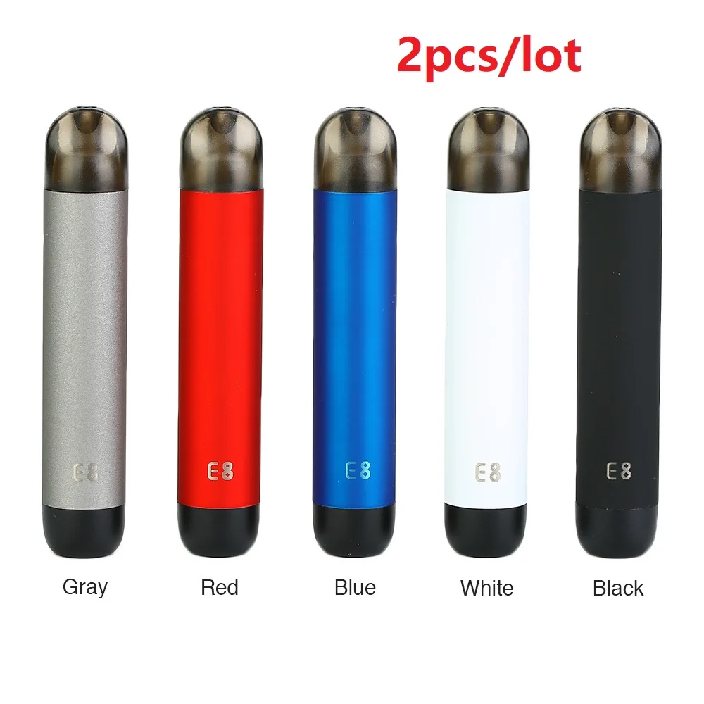 

2pcs Heavengifts JDI E8 Pod System Starter Kit 350mAh Built-in Battery with 1.2ml Refillable Pod Vape vs VEIIK Airo/DRAG Nano