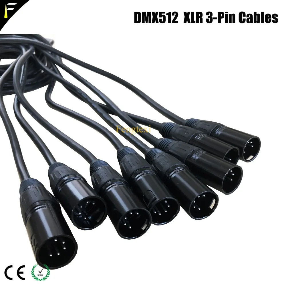 4 шт./лот DMX512 кабель 5PIN 2m3m5m10m свет сигнальный кабель 0,5 квадратных мужской женский 5 pin XLR кабель для перемещения головы луч освещения