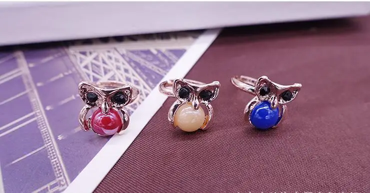 Для учеников's Jewelry животных открыть рот мультфильм керамические кольца