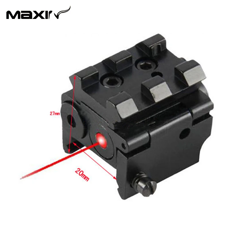 Mini Réglable Compact Red Dot Laser Sight Fit pour Glock 17 19 avec 20mm Rail Mount