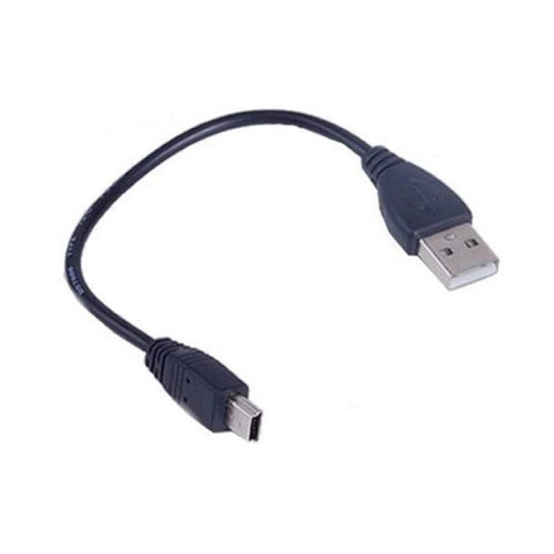 USB 2.0 Short A Male To Mini 5 Pin B Data Cable Cord Adapter