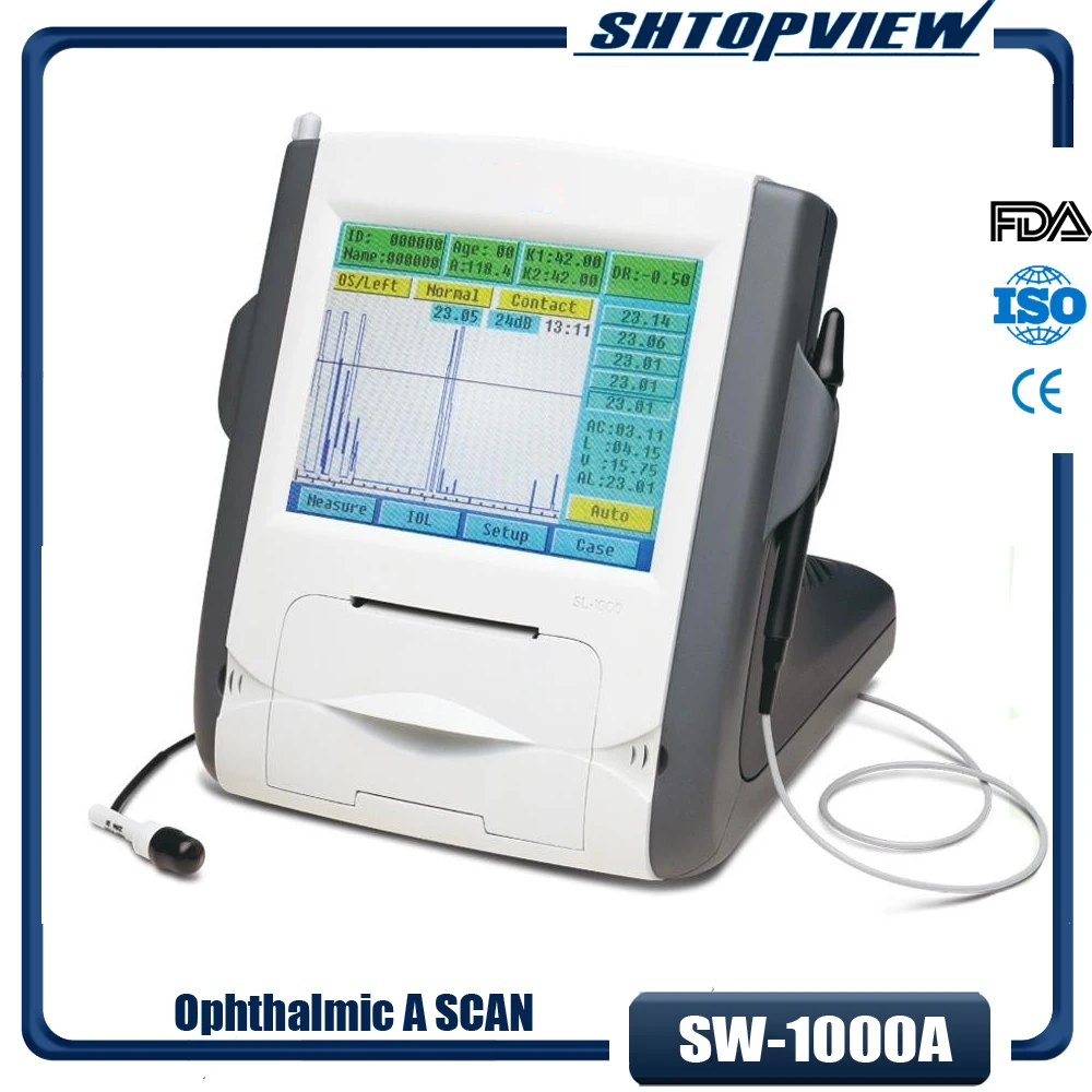 

SW-1000A Top Quality Portable Ophthalmic A scan ultrasound measure instrument A biometer