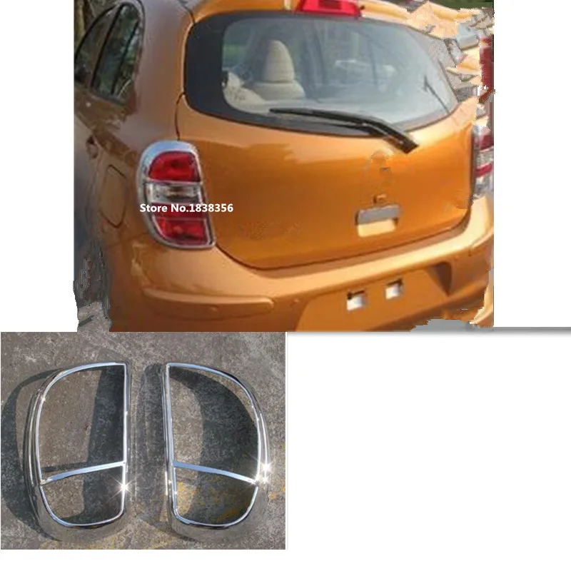 Высококачественный Хромированный задний фонарь для Nissan March 2011 2012 2013 2015 2014 2016 2017 2