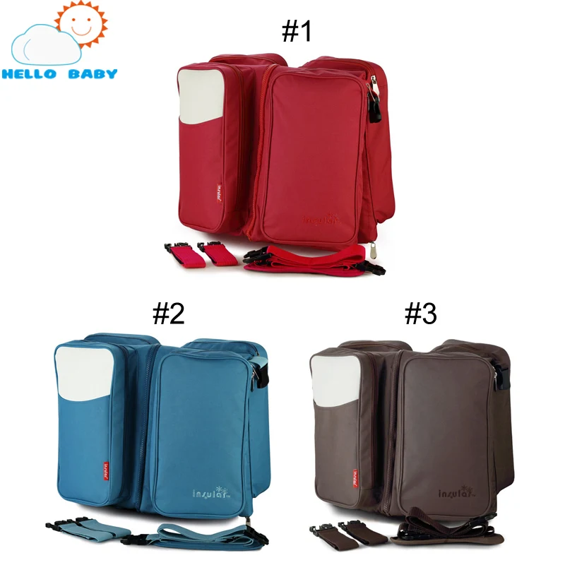 

baby nappy bags Maternity mother mummy diaper bag stroller organizer backpack tote brand Solid Foldable Nylon travel Waterproof