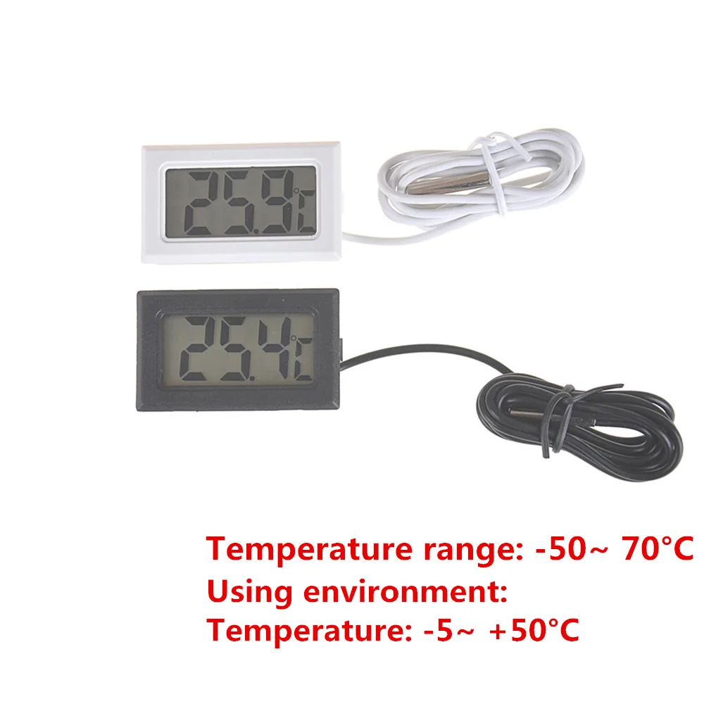 Mini High Temperature Thermometer With Probe Celsius L70223  Myonie Digital LCD 47*28*14mm
