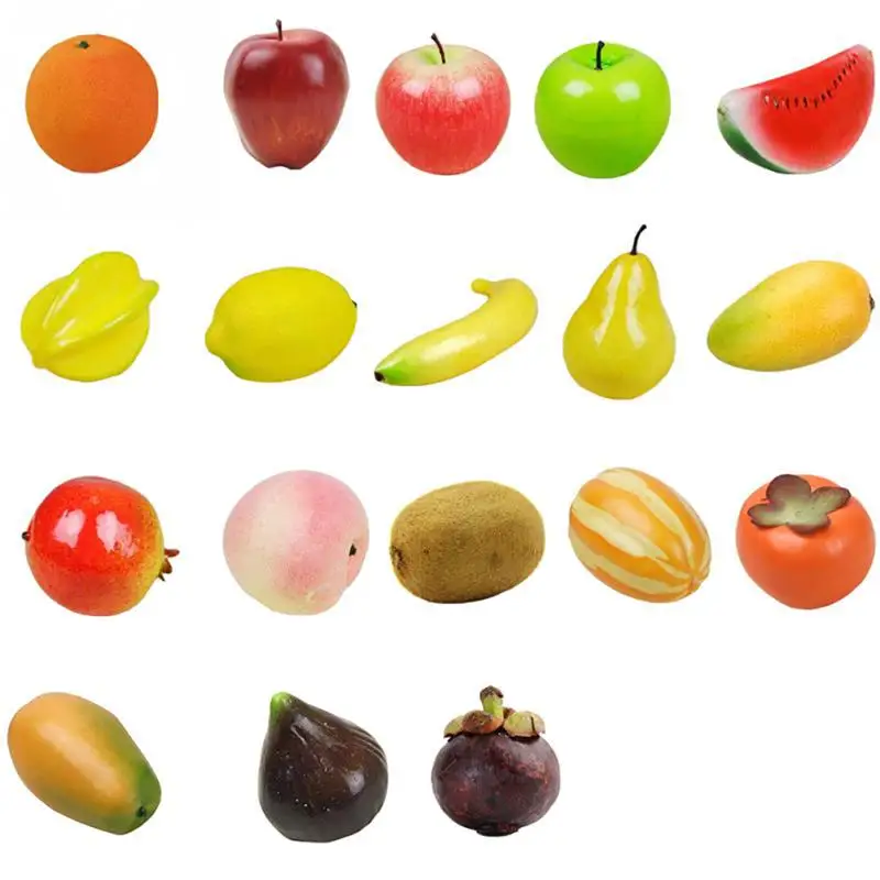 

12PCS Artificial Fruits Lifelike Orange Apple Mango Simulation Fruits Fake Fruits For Home Party Decor