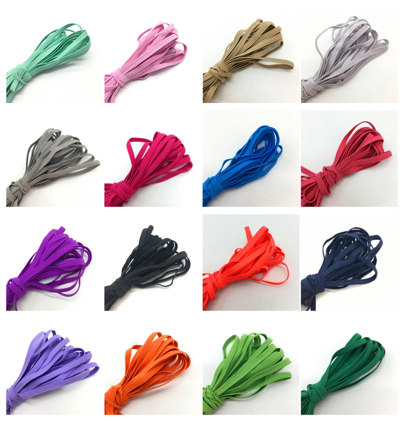 30 Yards Elastic Spandex 1//4/" Thickening Satin Trim//Sewing//Band Accessories 2020