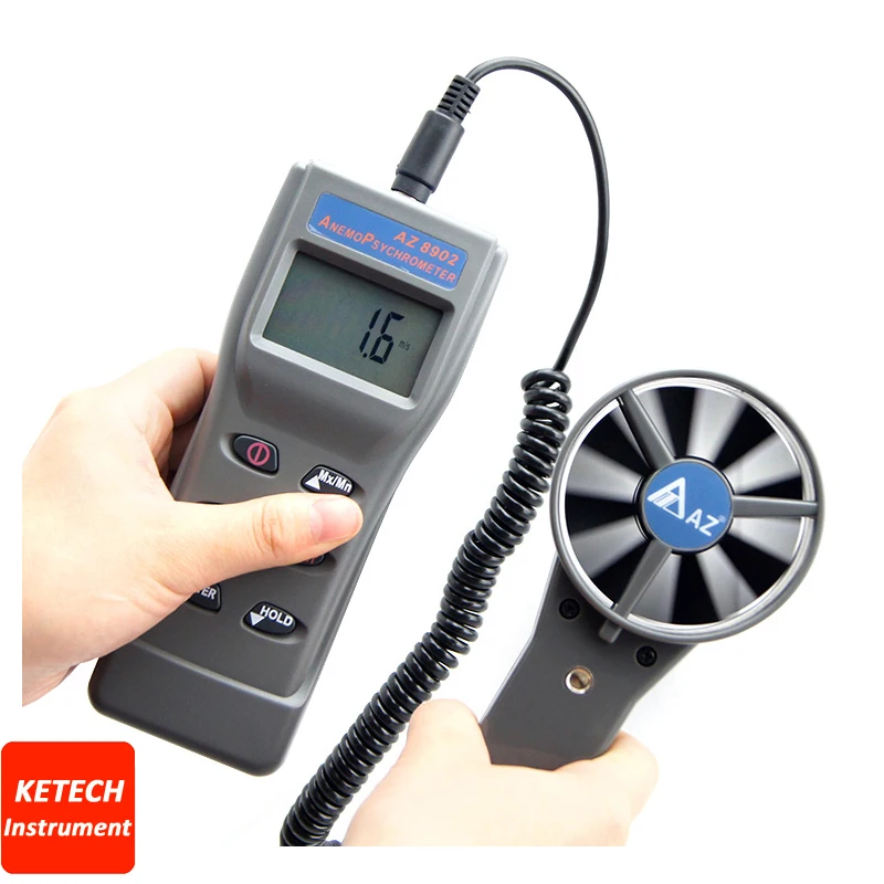 Buy Handheld Anemometer Air Flow Meter AZ8911 from