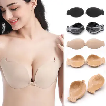 

Silicone Gel Invisible Bra Adhesive Brassiere Backless Push-up Underwear Cup A-D