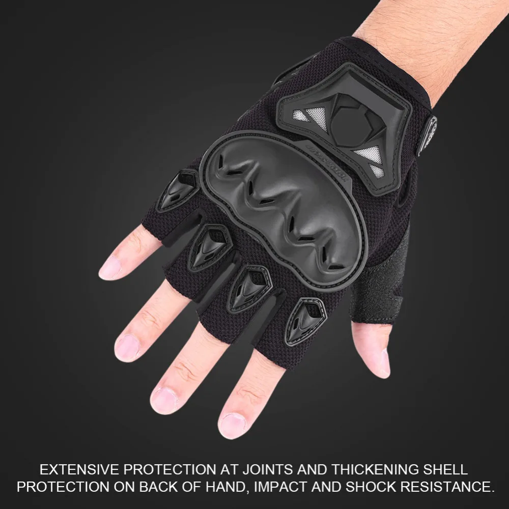 Half Finger Racing Riding Cycling Motorcycle Gloves Motorcross Outdoor