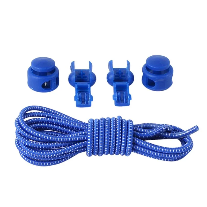 1 Pair Safe Stretch Lazy Shoelaces No Tie Locking Trainer Running Athletic Sneaks Shoe Laces Foot Care Tools New