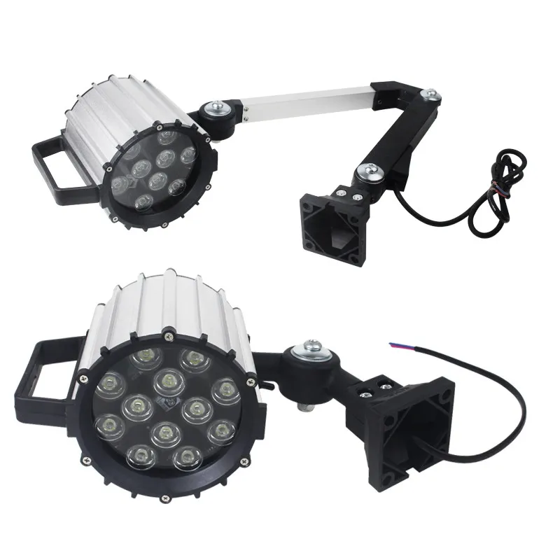 

9W 12W Led CNC Machine Tool Work lamp 24v 220v Long Arm garage Lathe Waterproof Explosion-proof industrial led Folding Lights