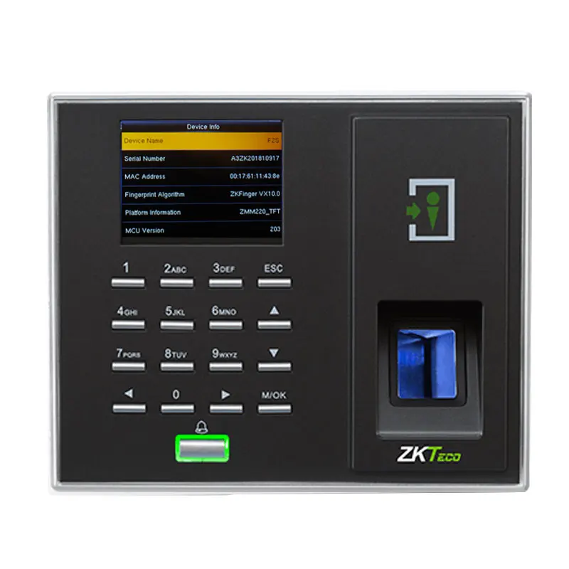 Bio Fingerprint Sensor  Full Access Control Function  ZKTeco ZMM220 Wiegand Output and Input Door Fingerprint Attendance