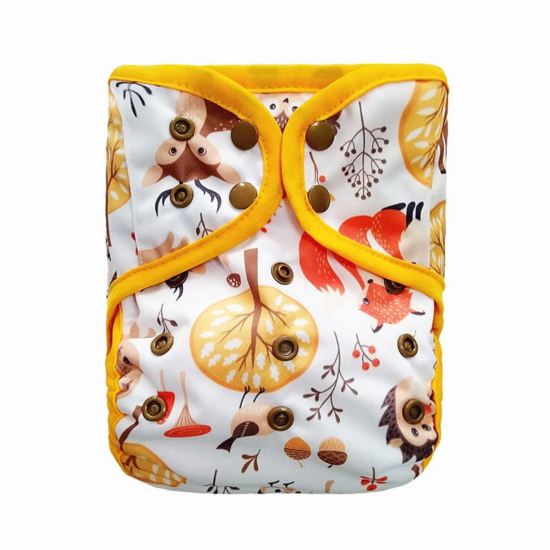 4 шт. Детские водонепроницаемые подгузники с вставками|washable nappies|baby nappiescover happy flute |
