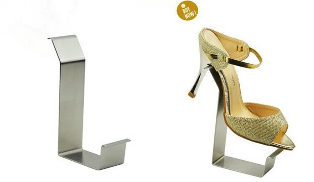 

Hot sale high quality Stainess steel shoes display stand sandals shelf holder high-heels bracket casual sneakers display rack