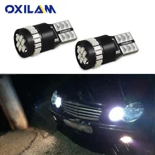 2x W5W T10 bombilla LED bombilla de luz de estacionamiento para Mercedes Benz W204 W203 W205 W211 W212 W210 W124 194-168 coche de la luz Interior(China)
