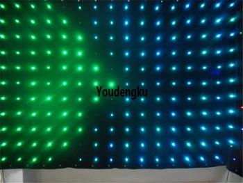 

P9 3x6m Customized size led video cloth P9 Foldable indoor rgb full color flexible Led video curtains for wedding event party