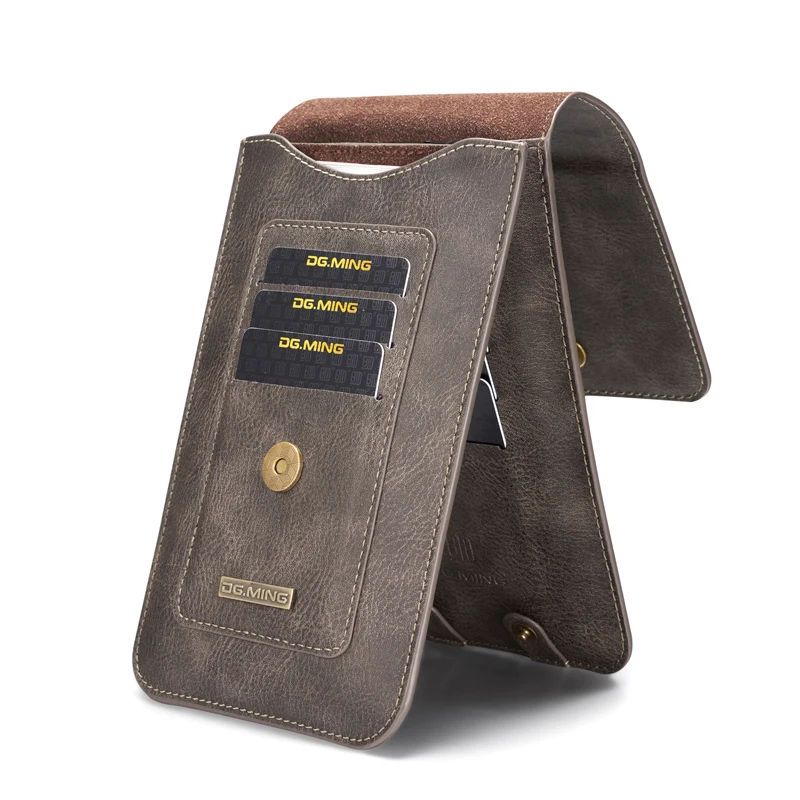 Многофункциональный 5,2~ 6,5 ''кожаный чехол для телефона, сумки с застежкой на липучке для Samsung Galaxy Note 8, сумки-бумажники для iPhone 8, 7, 6
