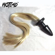 Унисекс Анальная пробка Blondie конский хвост, Фетиш животных ролевая игра лошадь анальный плагин хвост, секс-игрушки для женщин взрослые товары для пар