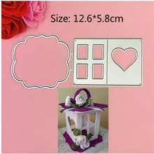 

3D Frame gate box Metal Cutting Dies Stencils for DIY Scrapbooking Stamp/photo album Decorative Embossing DIY Paper Cards