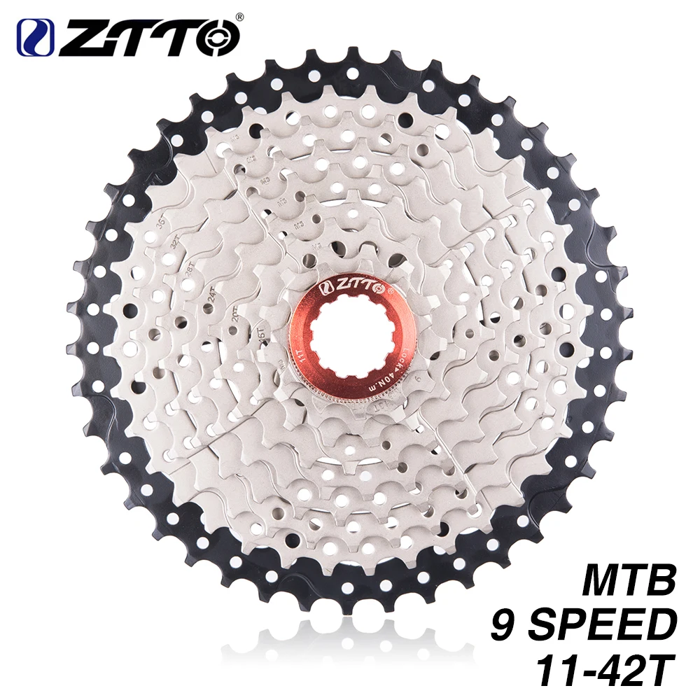ZTTO MTB 9 s 27s 9Speed 11- 42T Freewheel Mountain Bike Bicycle Parts Cassette WIDE RATIO Compatible for M430 M4000 цена ZTTO MTB 9 s 27s 9Speed 11- 42T Freewheel Mountain Bike Bicycle Parts Cassette WIDE RATIO Compatible for M430 M4000 цены онлайн