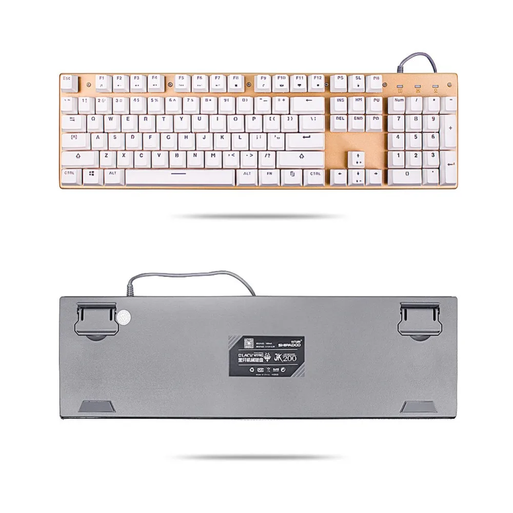 Механическая клавиатура с подсветкой, usb-хаб, ПК, игровая клавиатура с подсветкой, клавиатуры Mac-для Windows, офиса, Semis, Mecanical Gamer, клавиша 104