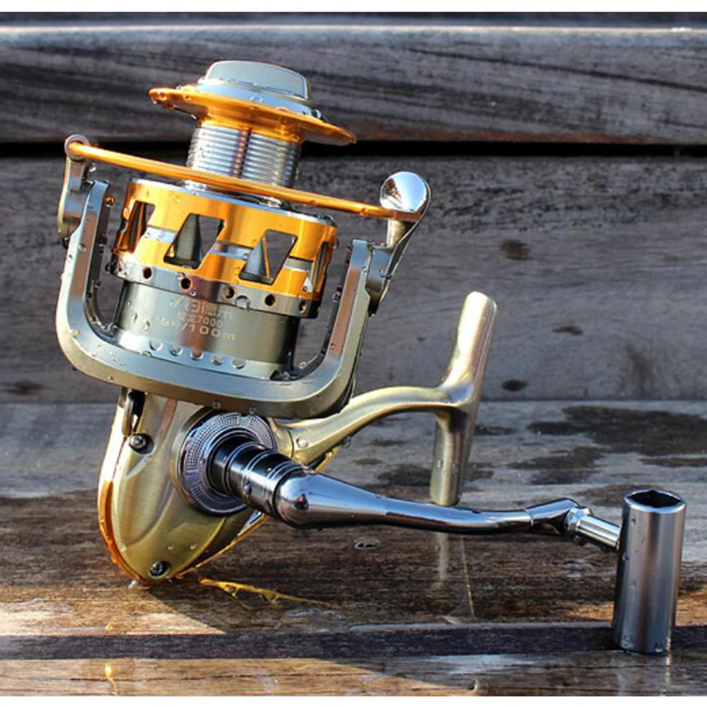 

All Metal Spinning fishing reel JL3000-JL7000 13BB 5.2:1 sea reel casting Rock Reel