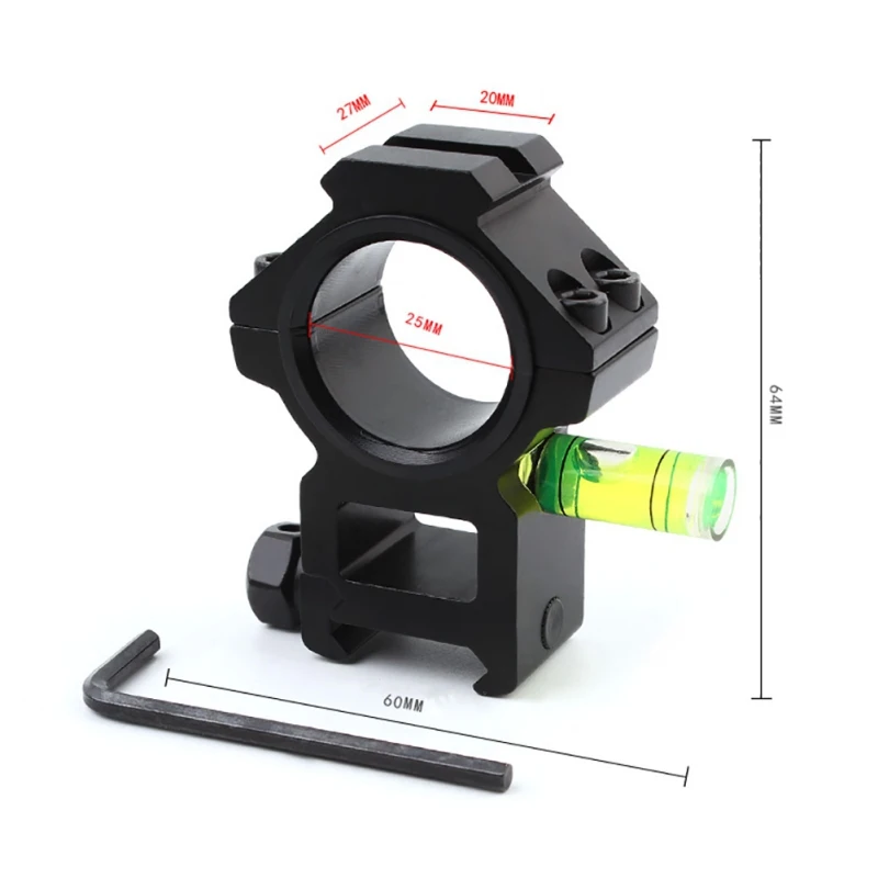 Scope Ring Mount 25/30 mm Riflescope Mount & Bubble Level F 20mm