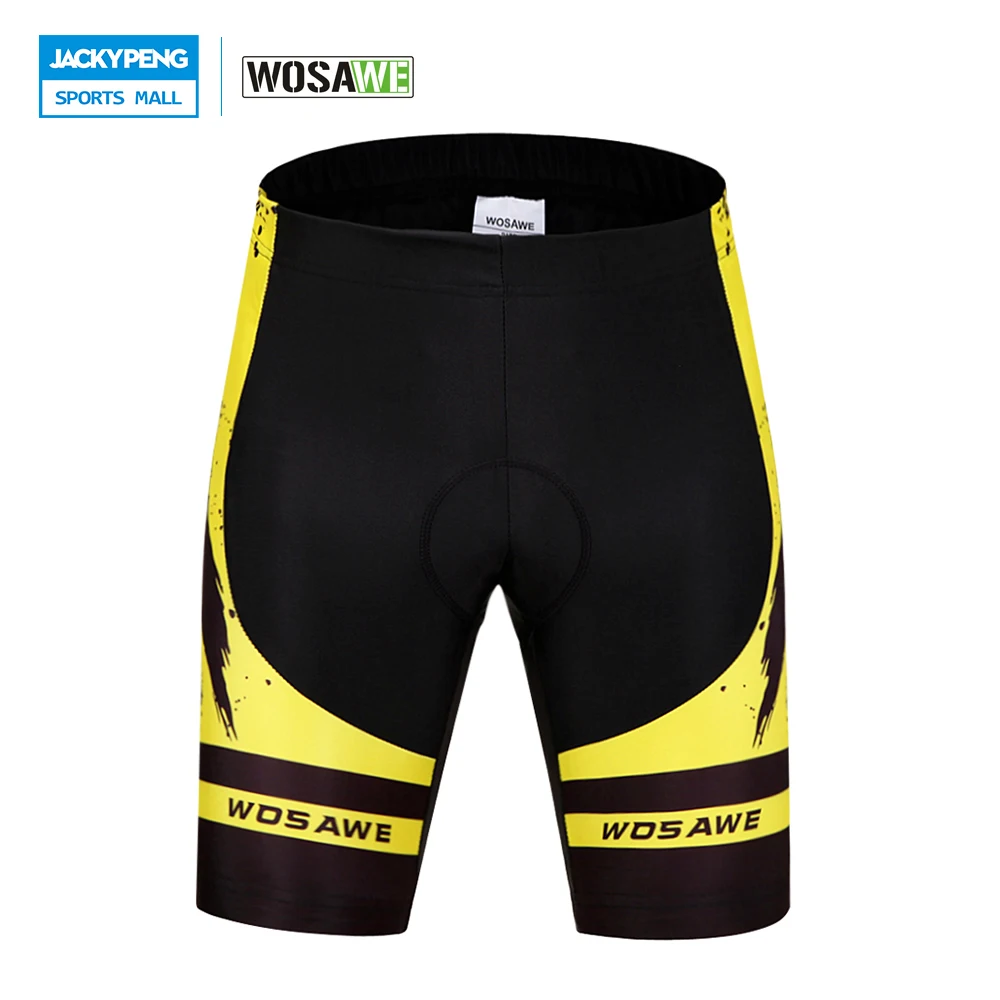 WOSAWE Men Cycling Shorts Breathable Quick Dry Cool 4D Gel Padded