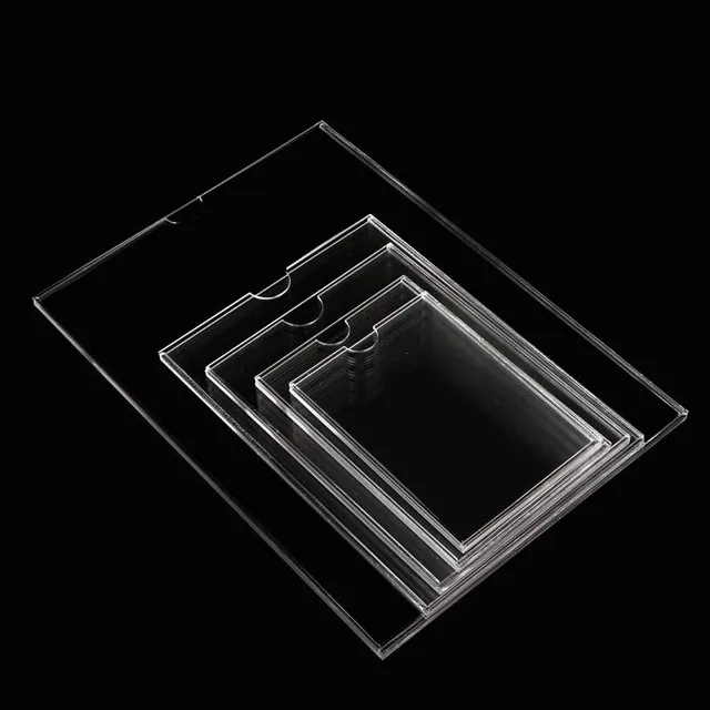 $ Multi Sizes Transparent Clear Frame Acrylic Double-layer Acrylic Tag Frame Label Hodler A3 Card Cover Sign Photo Frame