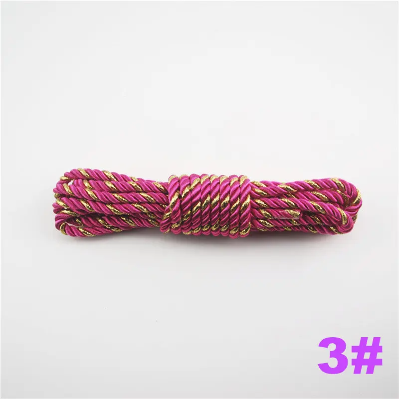 Горячая многоцветная 5 мм металлический сверкающий шнур нить DIY Cord Jewelry findings 1 шт./лот, 10 м/шт. DS219