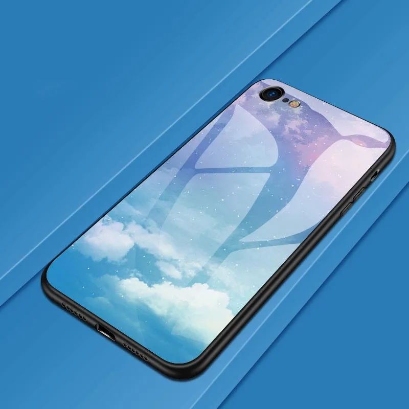 Для samsung Galaxy A70 A10 A30 A40 A50 A60 M20 M10 A9 A7 чехол Красочные Стекло чехол для Note 8 9 S10 плюс S10E S9 S8 S7 край