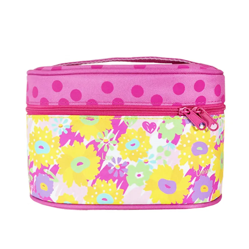 Cute Colored Flowers Makeup Bag Small Cosmetic Bags Women Make Up Box