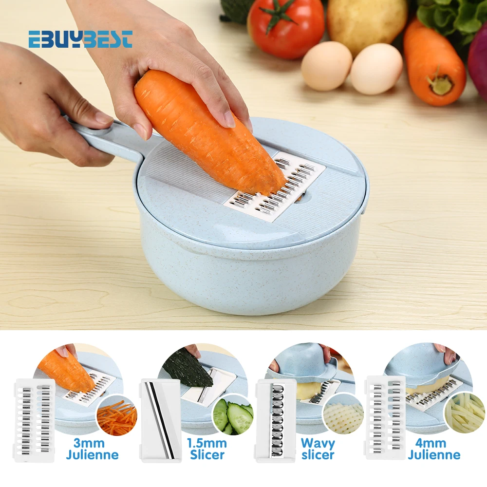 

Mandoline Slicer Manual Vegetable Cutter Carrot Potato Peeler Cheese Grater With Strainer Kitchen Vegetable Slicer Dicer