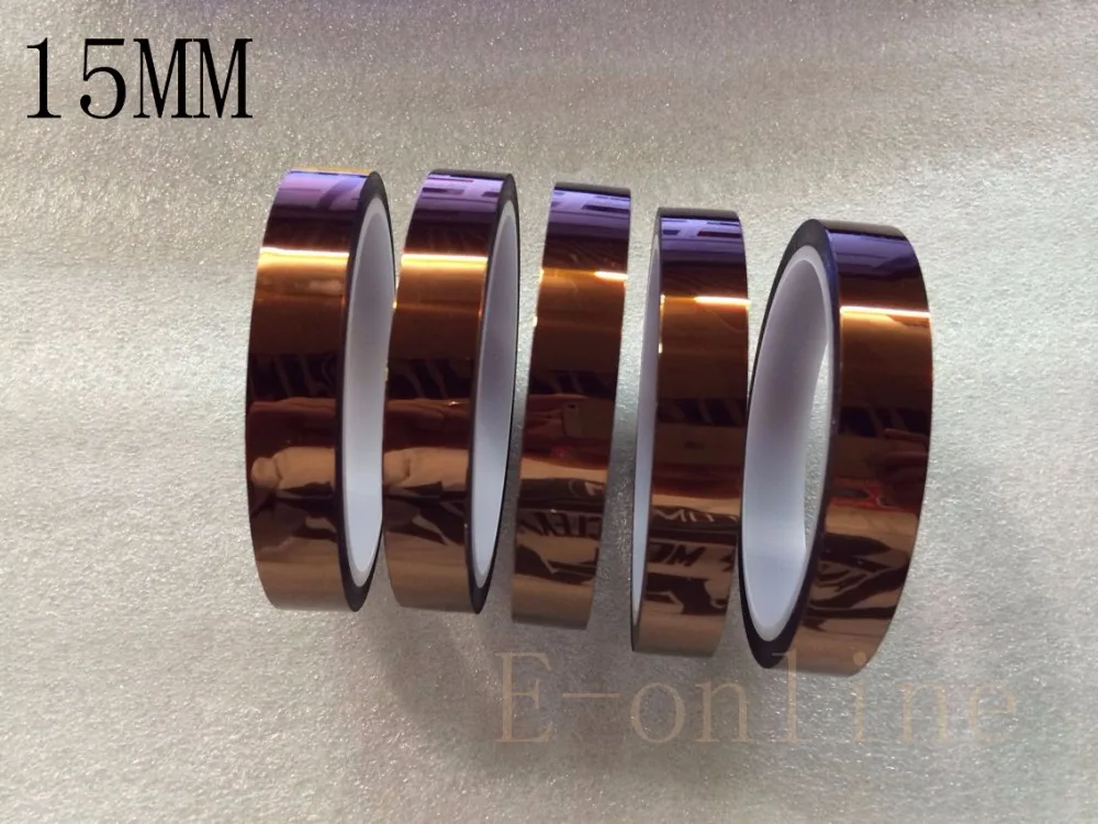 

10PCS 15MM*100ft High Temperature Heat Resistant Polyimide Tape for BGA SMT Soldering Shielding