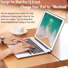 Для Apple iPad Pro 12,9 чехол тонкий с подсветкой алюминиевый сплав Беспроводная Bluetooth клавиатура крышка с Powerbank 4400mAh