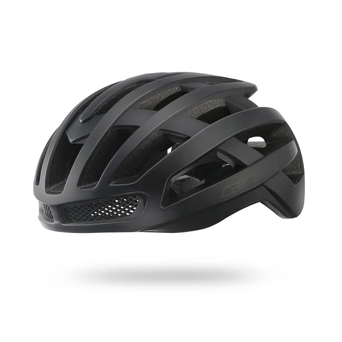 Cairbull 220 г легкий велосипедный шлем+ PC Casco Ciclismo скоростной Аэро Дорожный велосипед шлем для мужчин и женщин спортивный велосипедный защитный шлем - Цвет: black