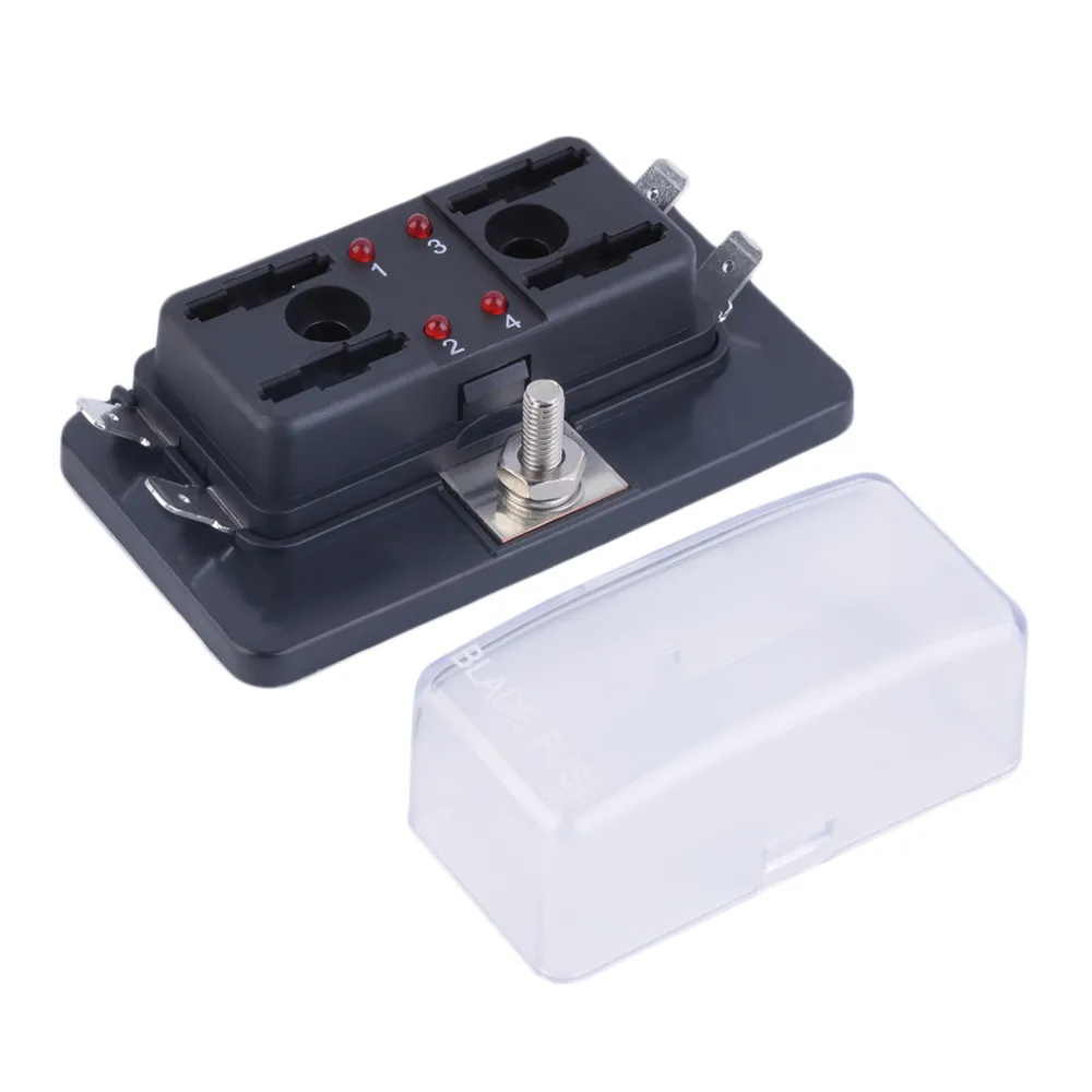 Car Safe 4 Way Circuit Car Automotive ATC ATO Fuse Box For Middle Size Blade Auto Modified Accessories-in Fuses from Automobiles & Motorcycles on ...
