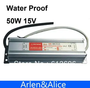 

50W 15V 3.3A Waterproof outdoor Single Output Switching power supply AC TO DC SMPS